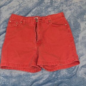 Vintage Tomato Red Faded Glory Shorts
